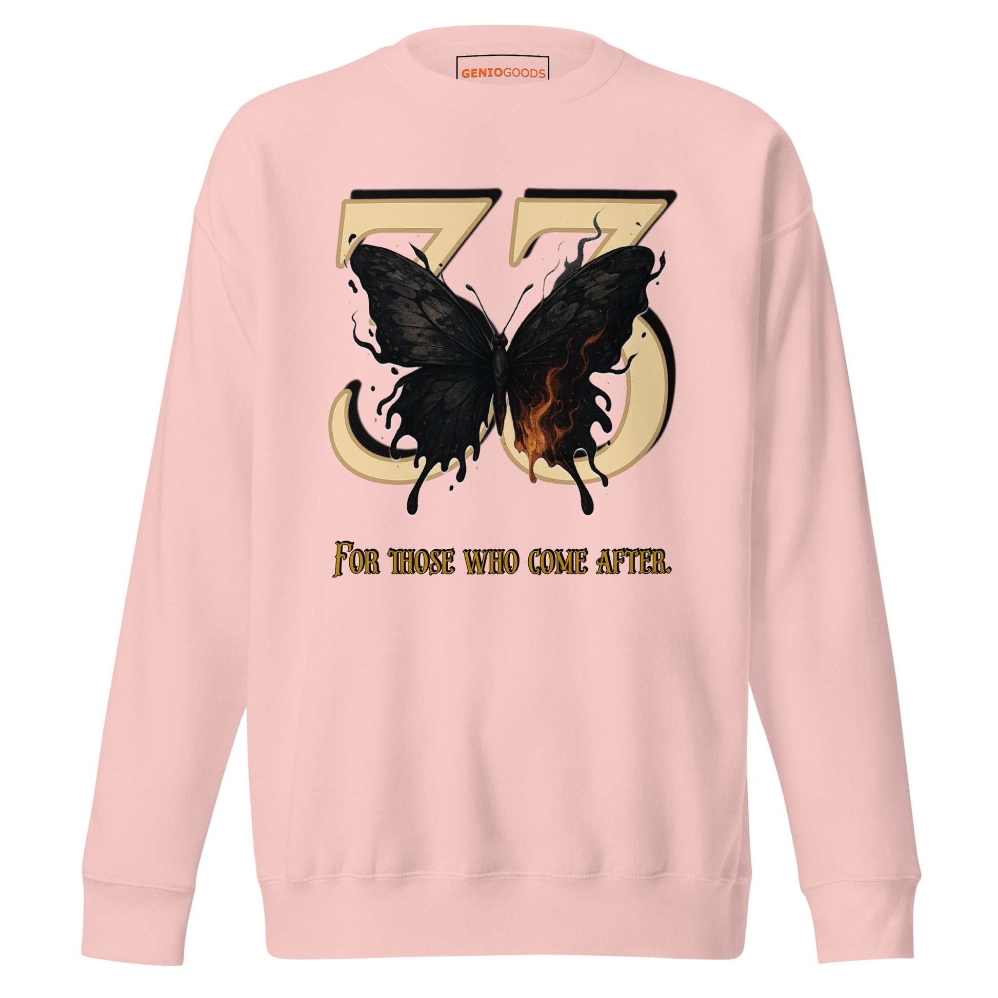 Clair Obscur 33 Sweatshirt – Legacy Butterfly Tribute – fan-made gamer merch by GenioGoods