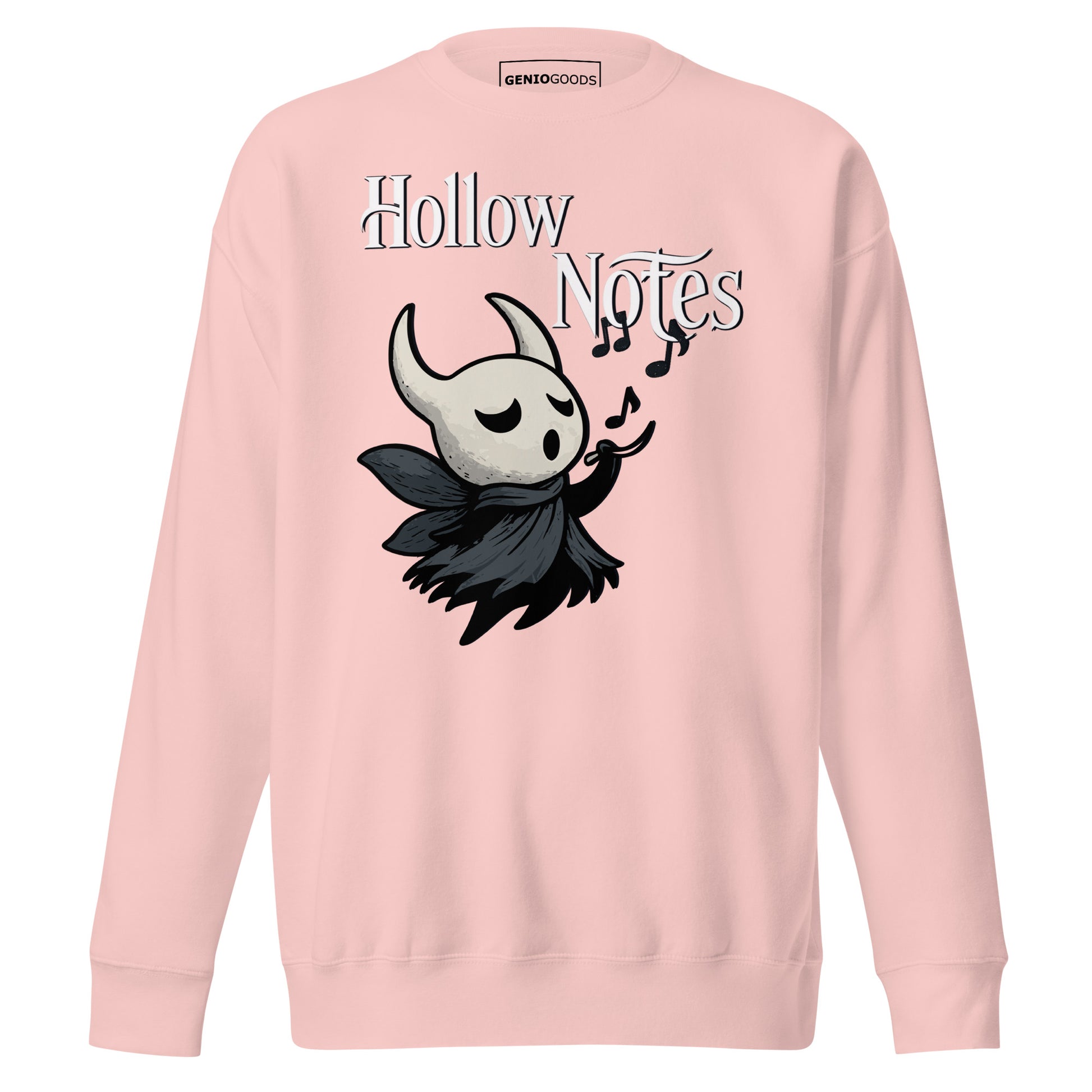 Hollow notes sweatshirt cute minimalist musical fan art – fan-made gamer merch by GenioGoods