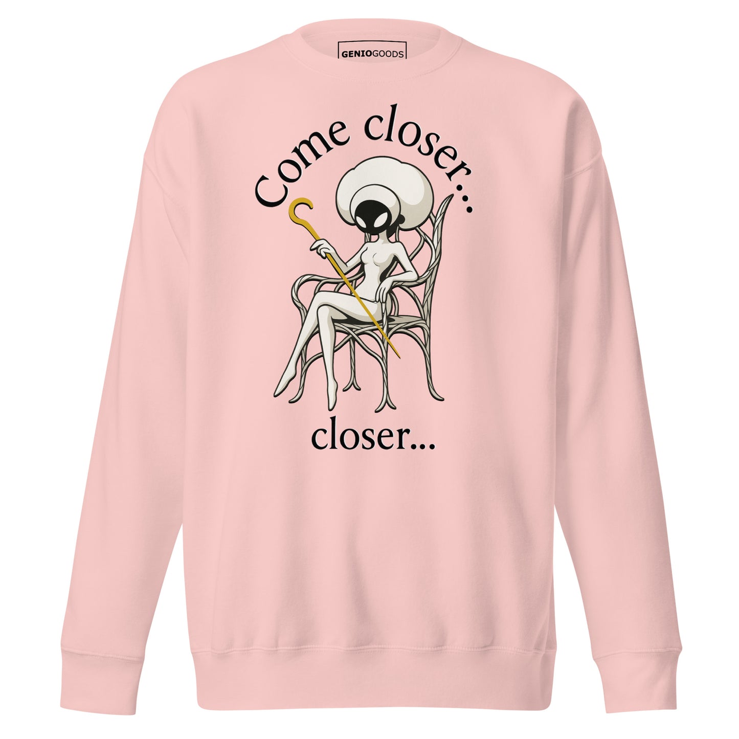 Hollow knight midwife sweatshirt dark lore fan art – fan-made gamer merch by GenioGoods