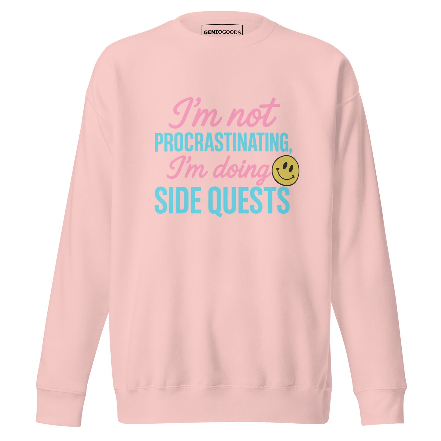 Side Quests Sweatshirt Funny Gamer Humor Cozy Fit – original gamer merch by GenioGoods