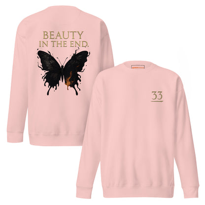 Dark Fantasy Sweatshirt – Beauty in the End - Clair Obscur 33 – fan-made gamer merch by GenioGoods
