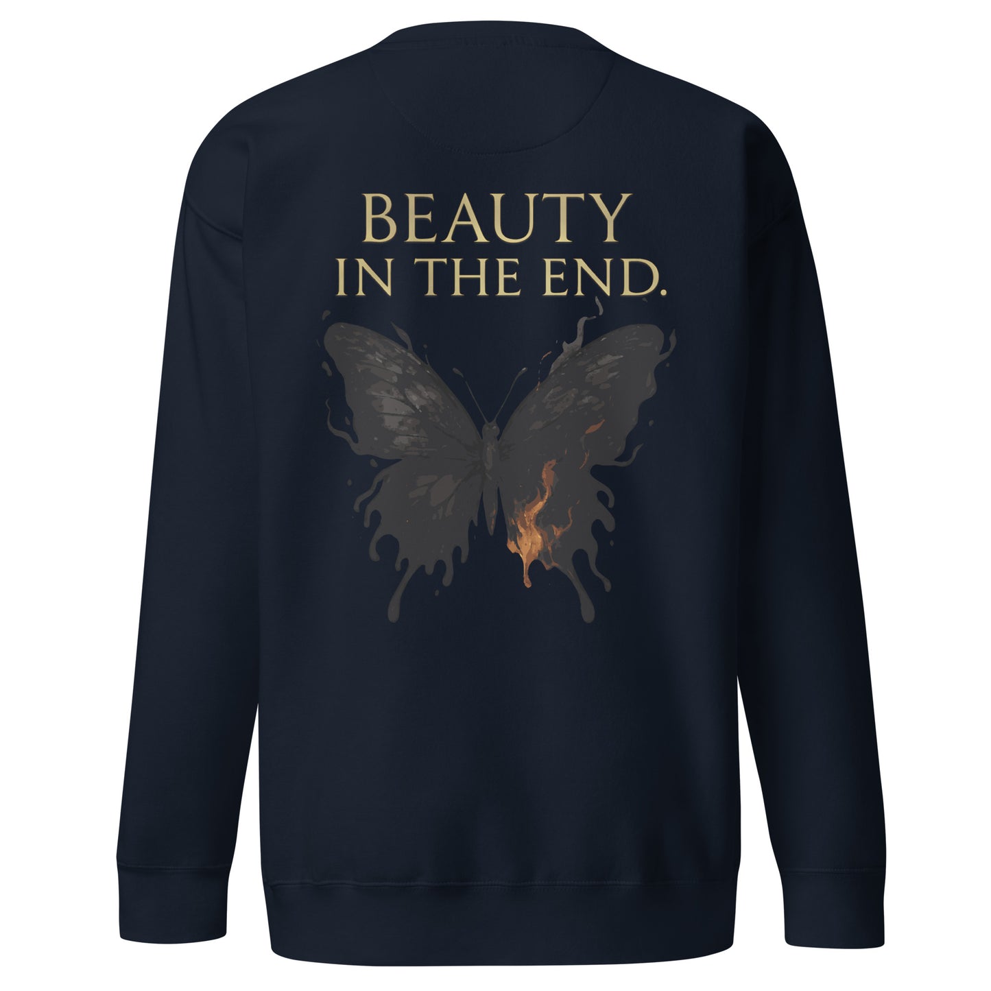 Dark Fantasy Sweatshirt – Beauty in the End - Clair Obscur 33 – fan-made gamer merch by GenioGoods