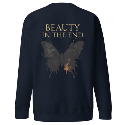Dark Fantasy Sweatshirt – Beauty in the End - Clair Obscur 33 – fan-made gamer merch by GenioGoods