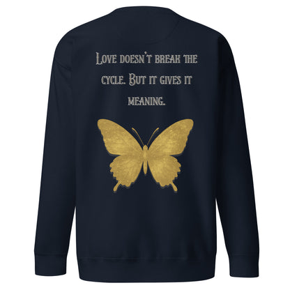 Clair Obscur Sweatshirt – Love Gives the Cycle Meaning – fan-made gamer merch by GenioGoods