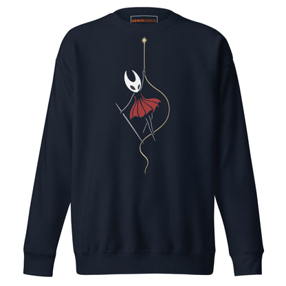 Silksong Ascension Sweatshirt – Rise in Light | Hornet Art – fan-made gamer merch by GenioGoods
