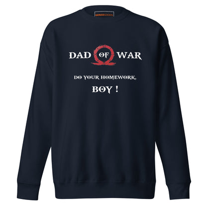 Dad of War Sweatshirt – Funny Gamer Father Tribute – fan-made gamer merch by GenioGoods