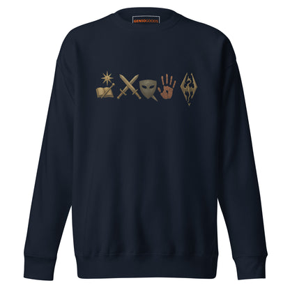Elder Scrolls Guild Symbols Sweatshirt – Legacy Edition – fan-made gamer merch by GenioGoods
