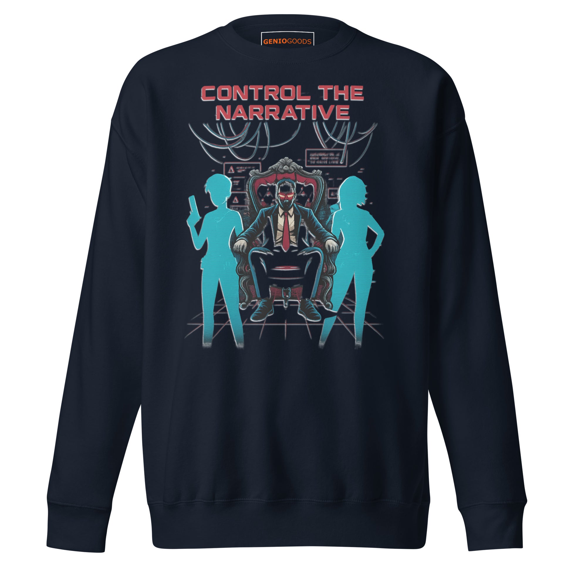 Split Fiction Control the Narrative Sweatshirt – Glitch Mind – fan-made gamer merch by GenioGoods
