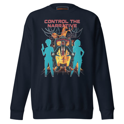 Split Fiction Fire Sweatshirt – Control the Narrative Edition – fan-made gamer merch by GenioGoods