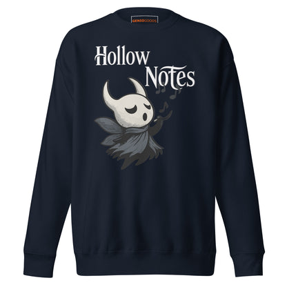 Hollow notes sweatshirt cute minimalist musical fan art – fan-made gamer merch by GenioGoods