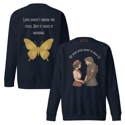 Clair Obscur Sweatshirt – Love Gives the Cycle Meaning – fan-made gamer merch by GenioGoods