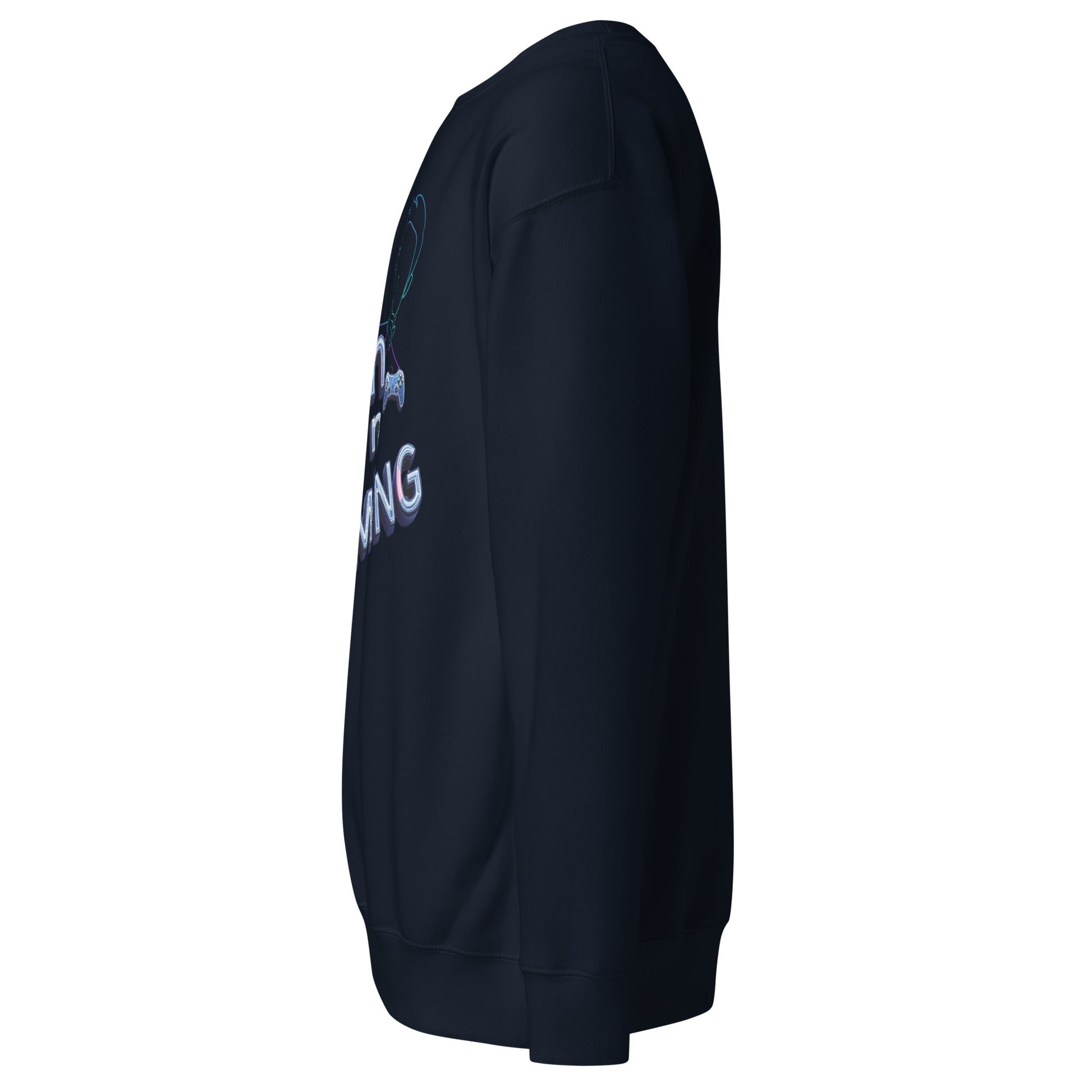 Shh I'm gaming sweatshirt neon humor for focused gamers – original gamer merch by GenioGoods