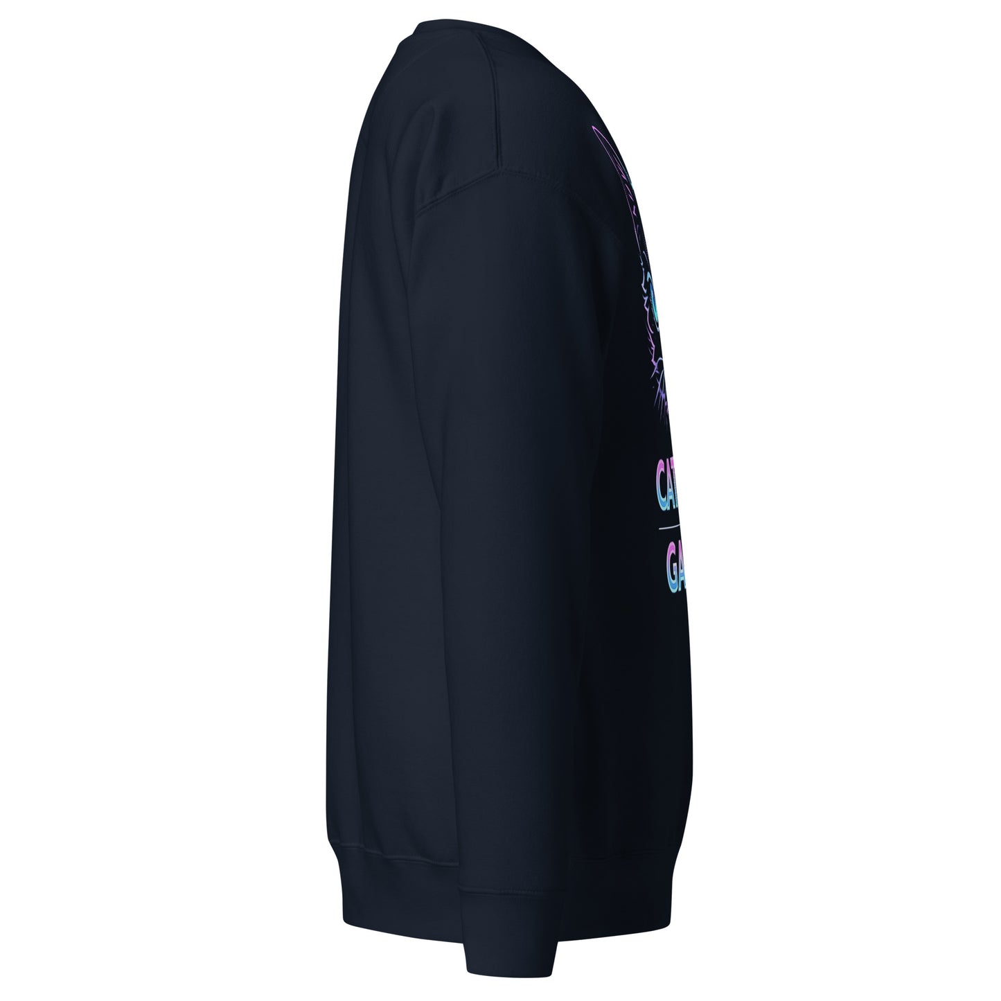 Cats and gaming sweatshirt neon gamer cat aesthetic – original gamer merch by GenioGoods