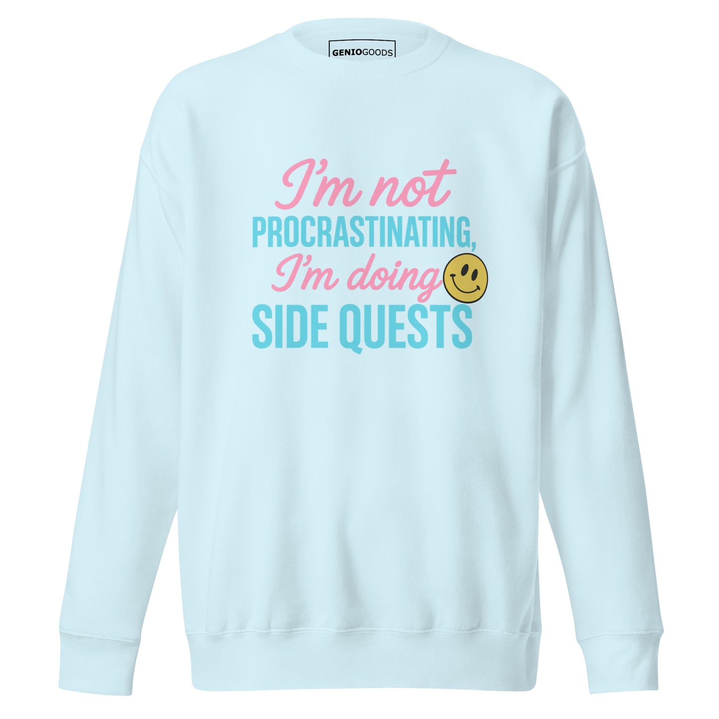 Side Quests Sweatshirt Funny Gamer Humor Cozy Fit – original gamer merch by GenioGoods