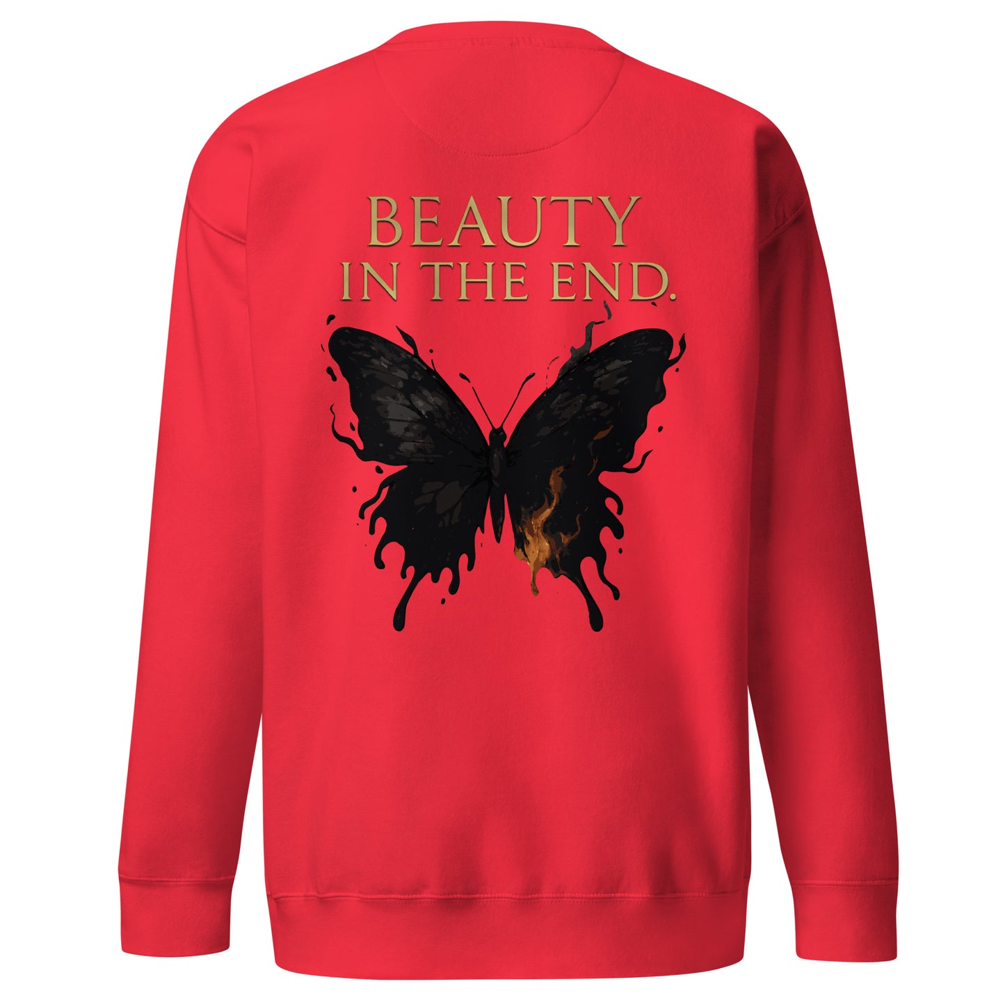 Dark Fantasy Sweatshirt – Beauty in the End - Clair Obscur 33 – fan-made gamer merch by GenioGoods