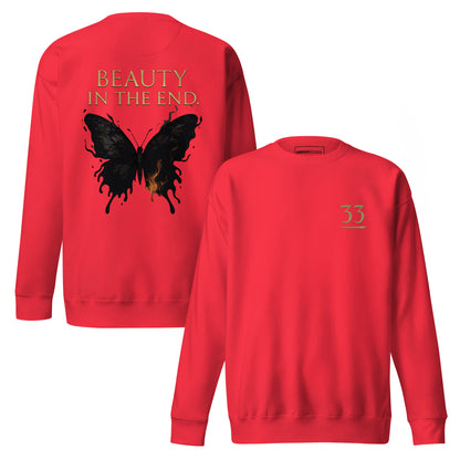 Dark Fantasy Sweatshirt – Beauty in the End - Clair Obscur 33 – fan-made gamer merch by GenioGoods