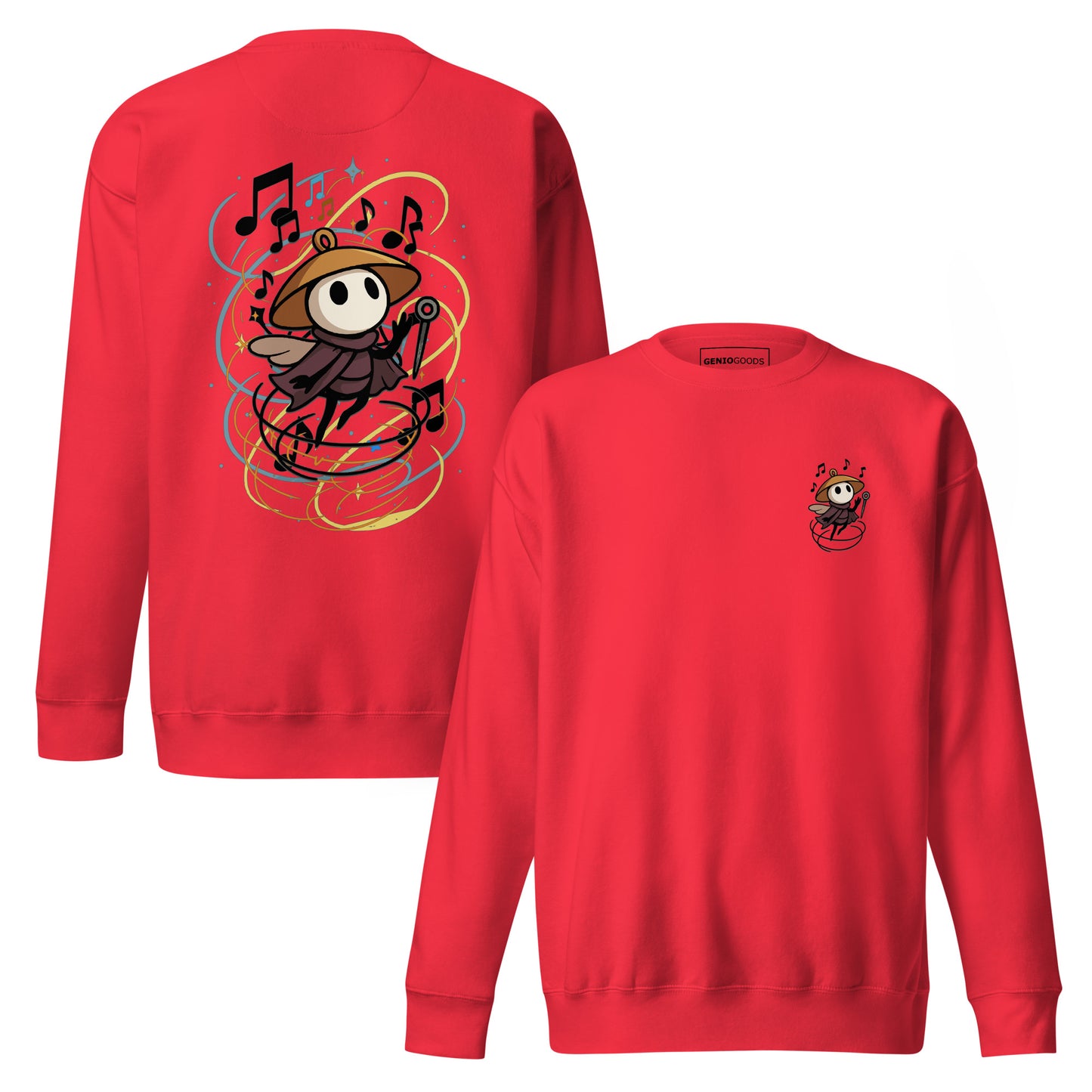 Silksong Bard Sweatshirt – Musical Tribute | Hollow Knight – fan-made gamer merch by GenioGoods