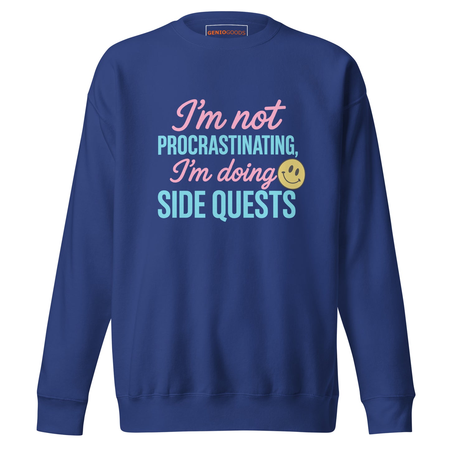 Side Quests Sweatshirt Funny Gamer Humor Cozy Fit – original gamer merch by GenioGoods