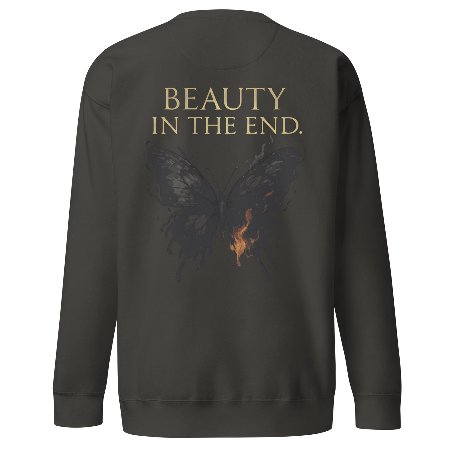 Dark Fantasy Sweatshirt – Beauty in the End - Clair Obscur 33 – fan-made gamer merch by GenioGoods