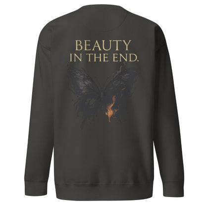 Dark Fantasy Sweatshirt – Beauty in the End - Clair Obscur 33 – fan-made gamer merch by GenioGoods