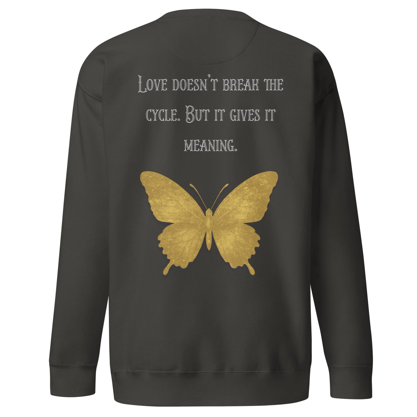 Clair Obscur Sweatshirt – Love Gives the Cycle Meaning – fan-made gamer merch by GenioGoods