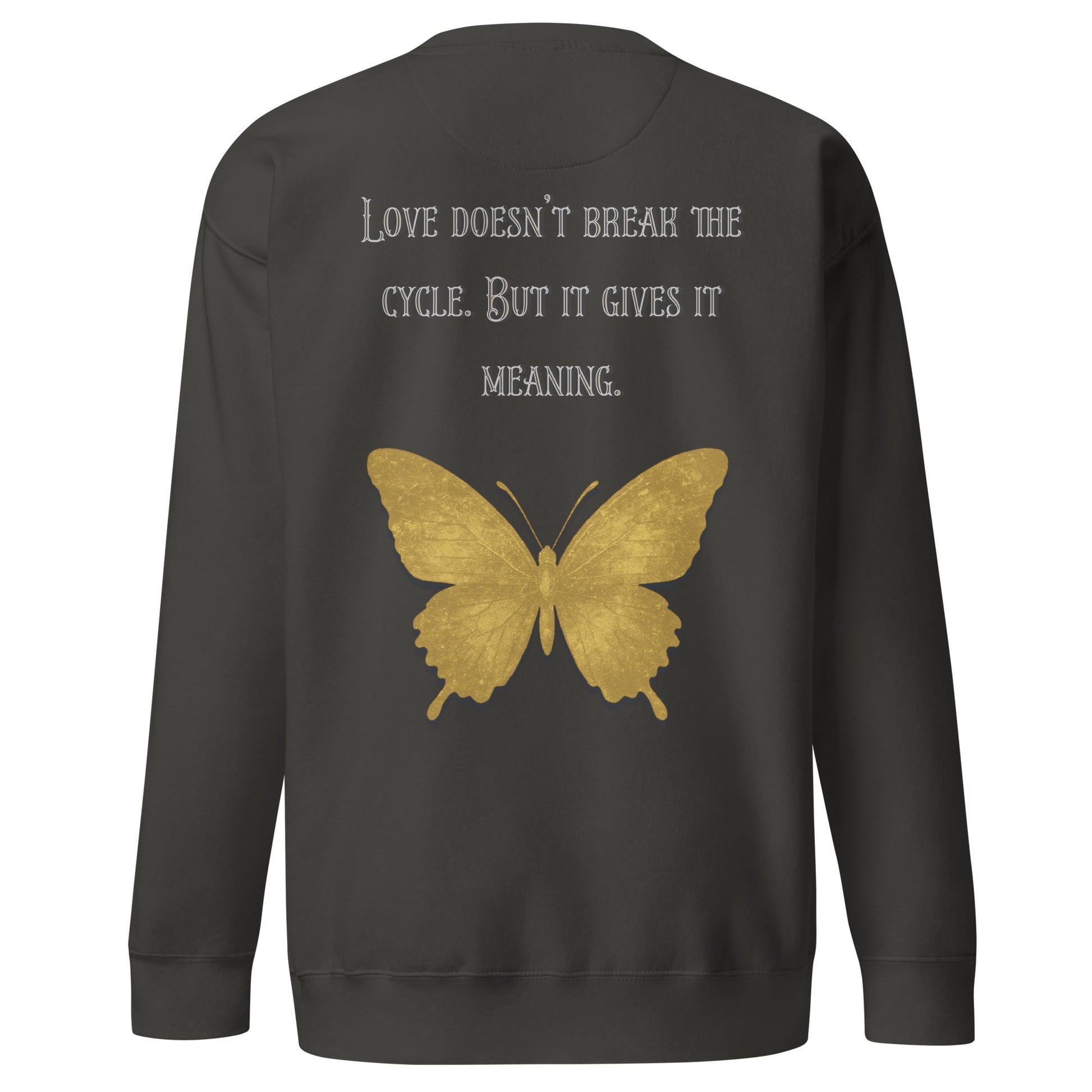 Clair Obscur Sweatshirt – Love Gives the Cycle Meaning – fan-made gamer merch by GenioGoods