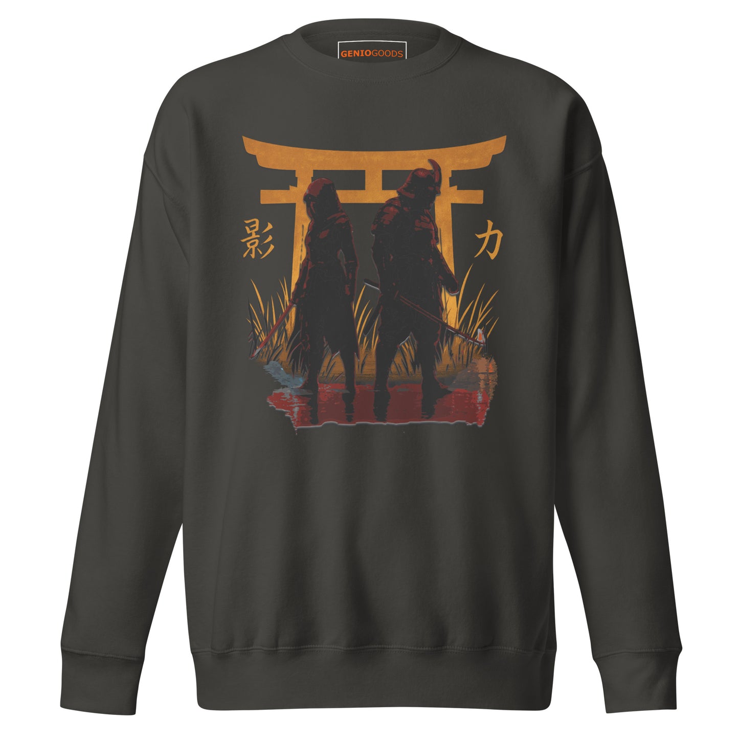 Shadow Balance Sweatshirt – Samurai x Assassin | AC Shadows – fan-made gamer merch by GenioGoods