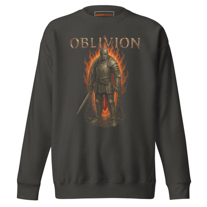 Oblivion Remastered Sweatshirt – Knight of the Gate Tribute – fan-made gamer merch by GenioGoods