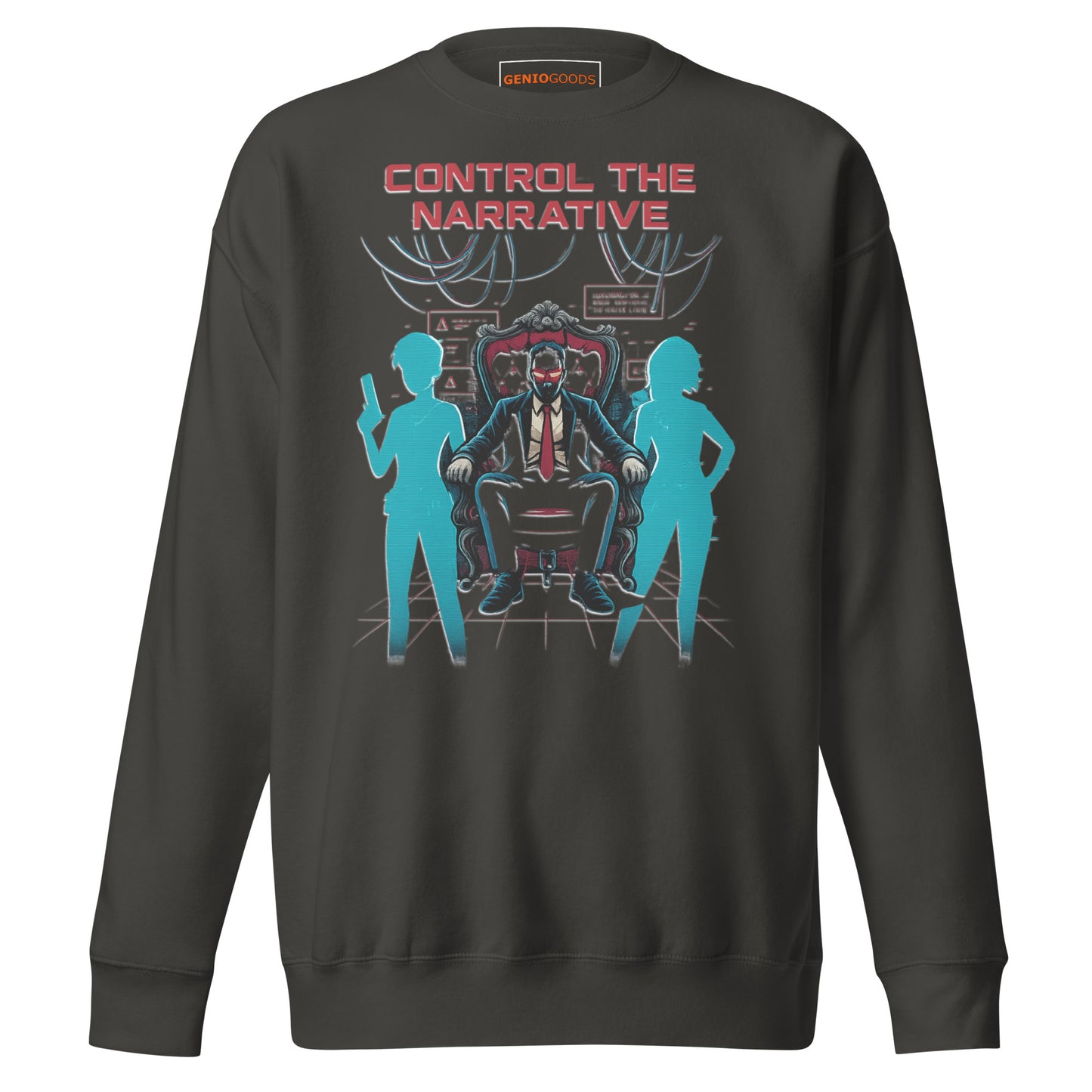 Split Fiction Control the Narrative Sweatshirt – Glitch Mind – fan-made gamer merch by GenioGoods