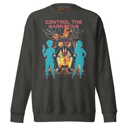 Split Fiction Fire Sweatshirt – Control the Narrative Edition – fan-made gamer merch by GenioGoods