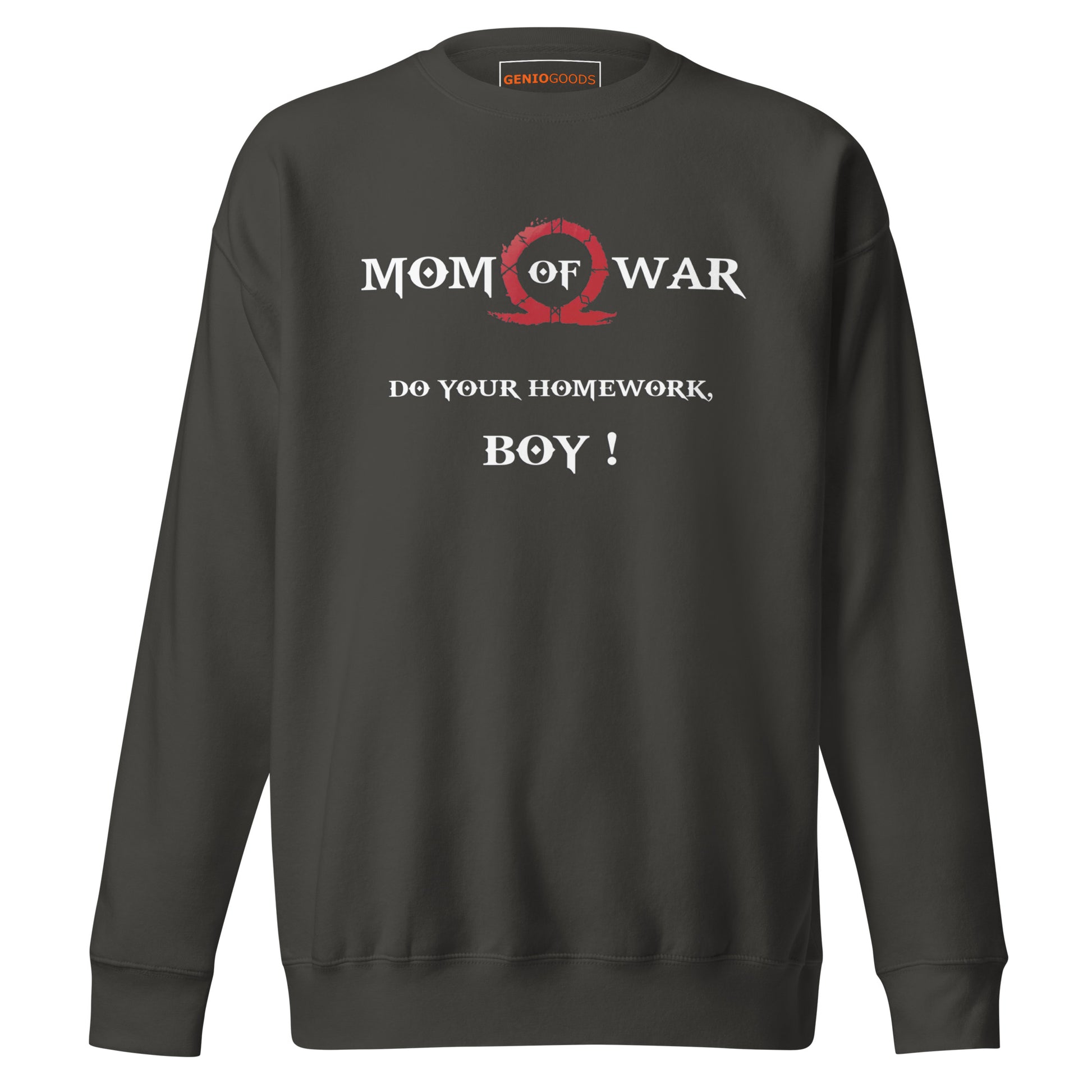 Mom of War Sweatshirt – Funny Gamer Gift for Moms – fan-made gamer merch by GenioGoods