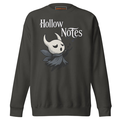 Hollow notes sweatshirt cute minimalist musical fan art – fan-made gamer merch by GenioGoods