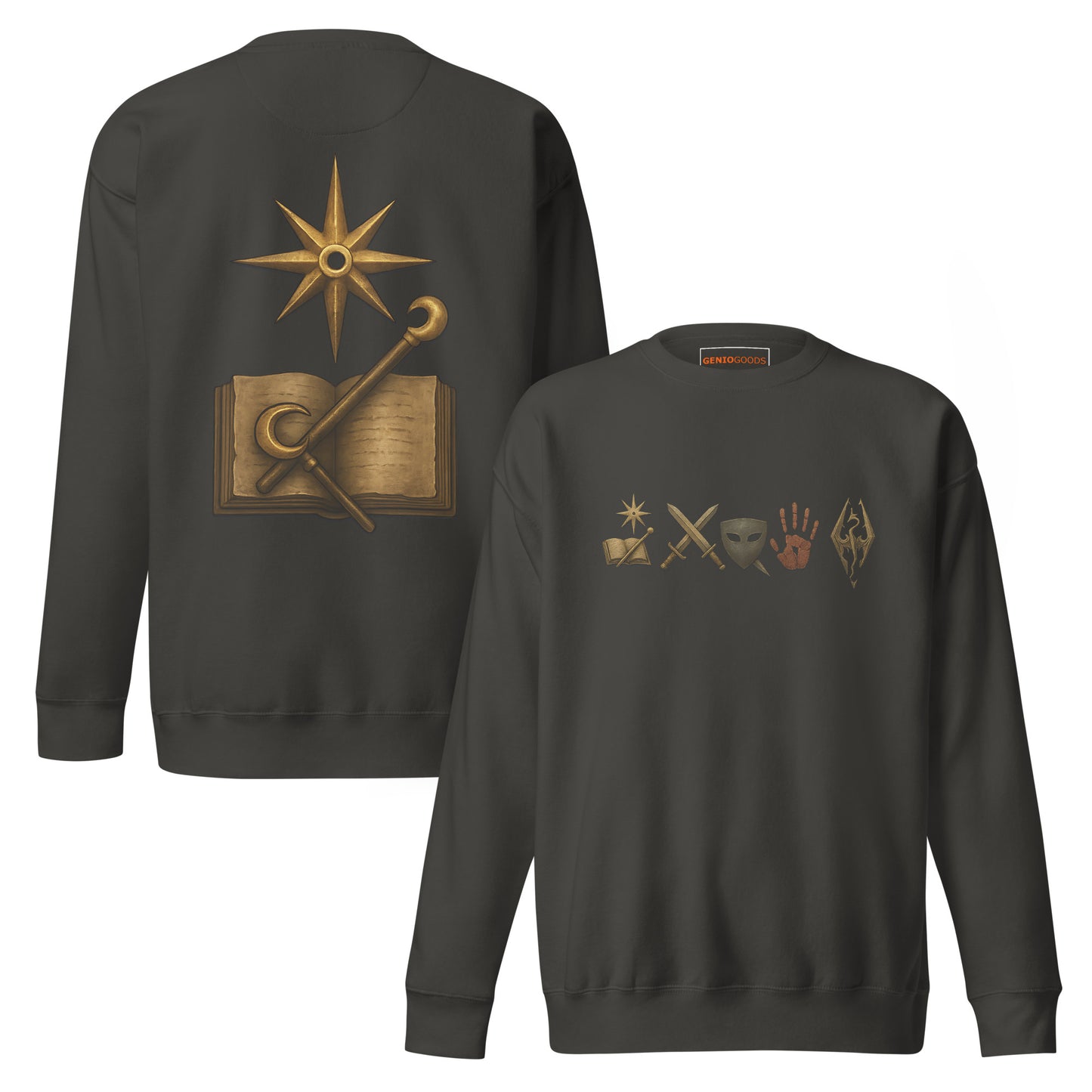 Elder Scrolls Guild Symbols Sweatshirt – Legacy Edition – fan-made gamer merch by GenioGoods