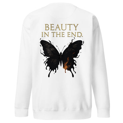Dark Fantasy Sweatshirt – Beauty in the End - Clair Obscur 33 – fan-made gamer merch by GenioGoods