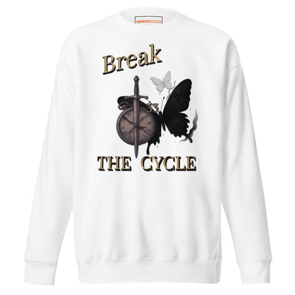 Break the Cycle Sweatshirt – Symbol of Rebirth | Clair Obscur 33 – fan-made gamer merch by GenioGoods