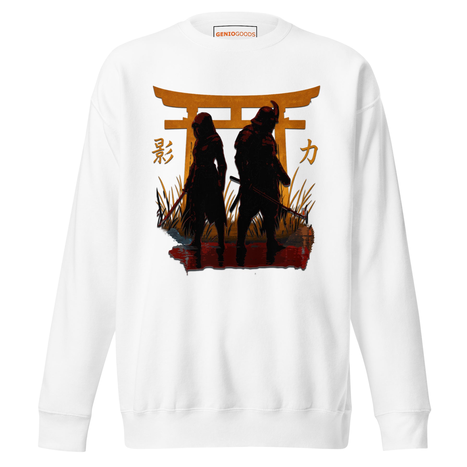 Shadow Balance Sweatshirt – Samurai x Assassin | AC Shadows – fan-made gamer merch by GenioGoods