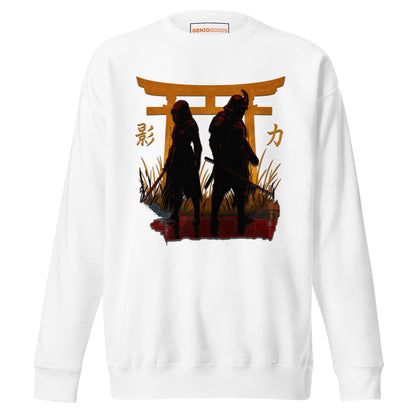 Shadow Balance Sweatshirt – Samurai x Assassin | AC Shadows – fan-made gamer merch by GenioGoods