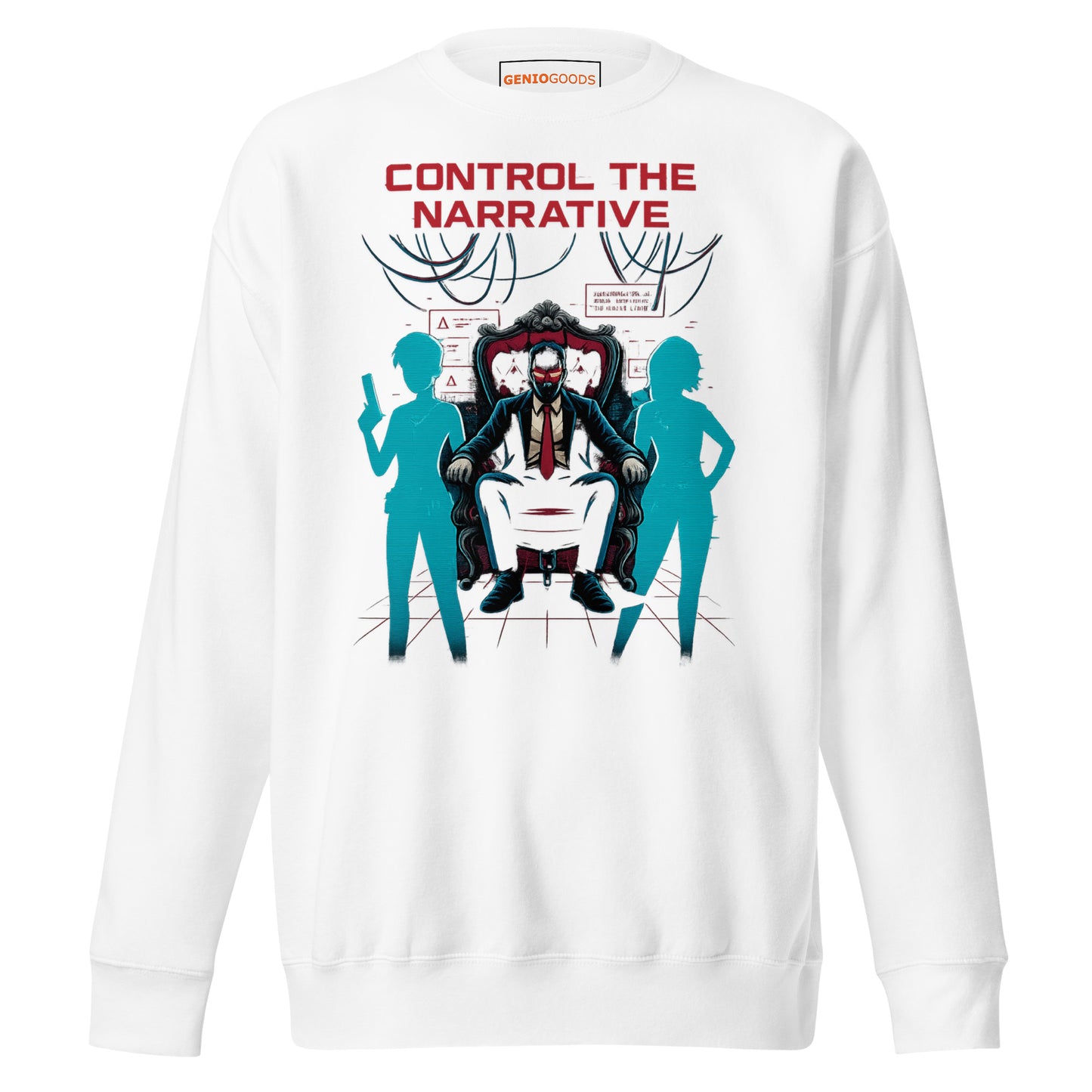 Split Fiction Control the Narrative Sweatshirt – Glitch Mind – fan-made gamer merch by GenioGoods