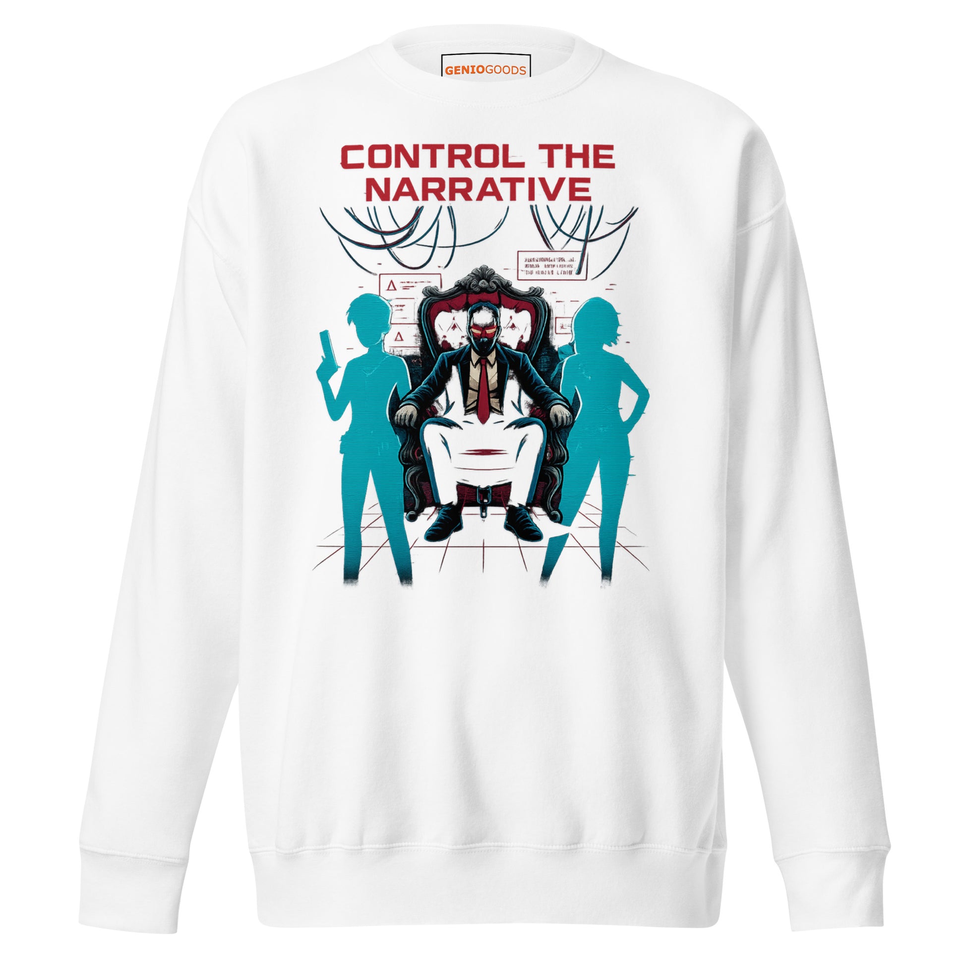 Split Fiction Control the Narrative Sweatshirt – Glitch Mind – fan-made gamer merch by GenioGoods