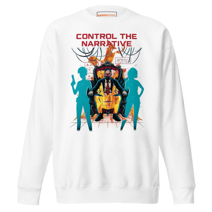 Split Fiction Fire Sweatshirt – Control the Narrative Edition – fan-made gamer merch by GenioGoods