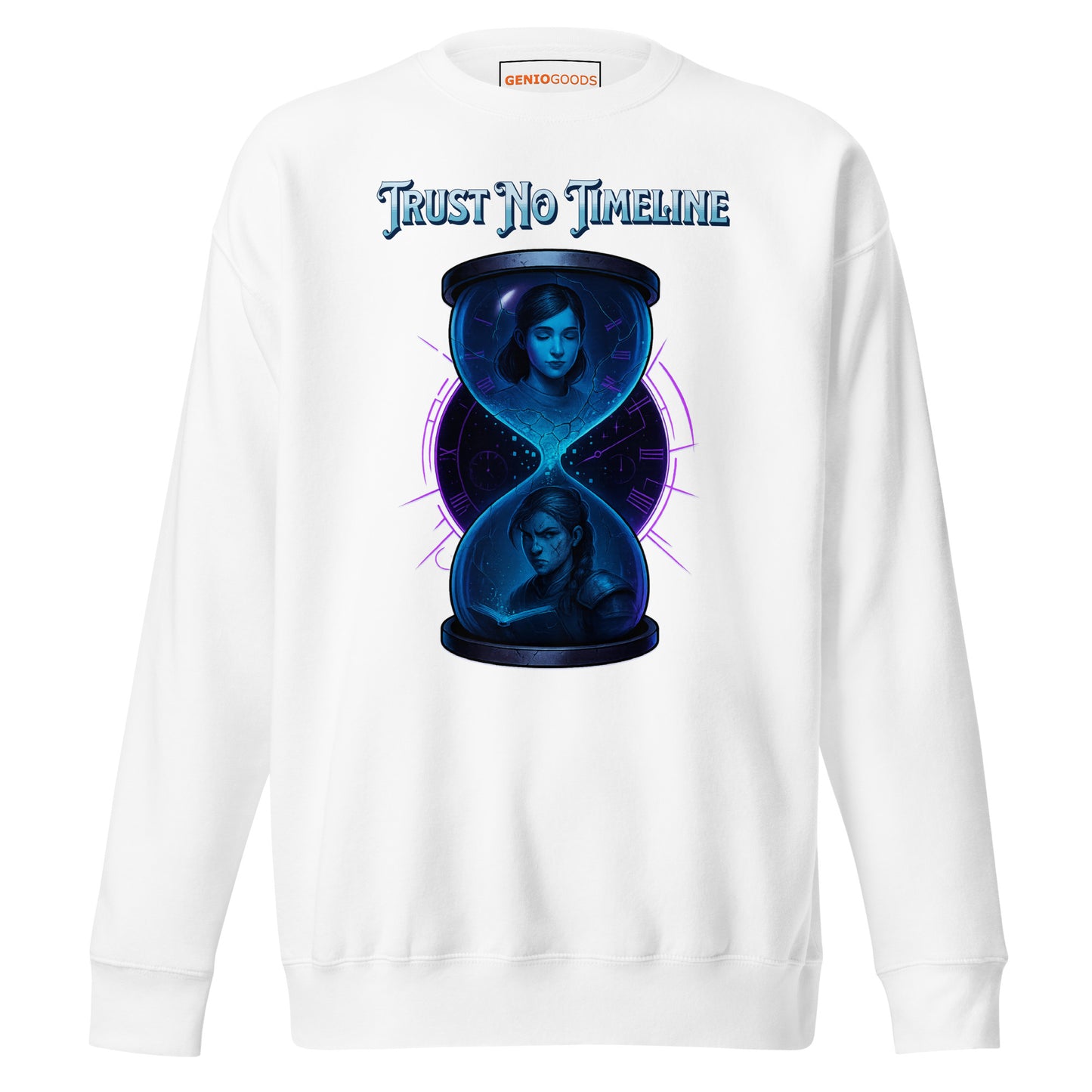 Black gamer sweatshirt inspired by Split Fiction – Dual Reality design | GenioGoods