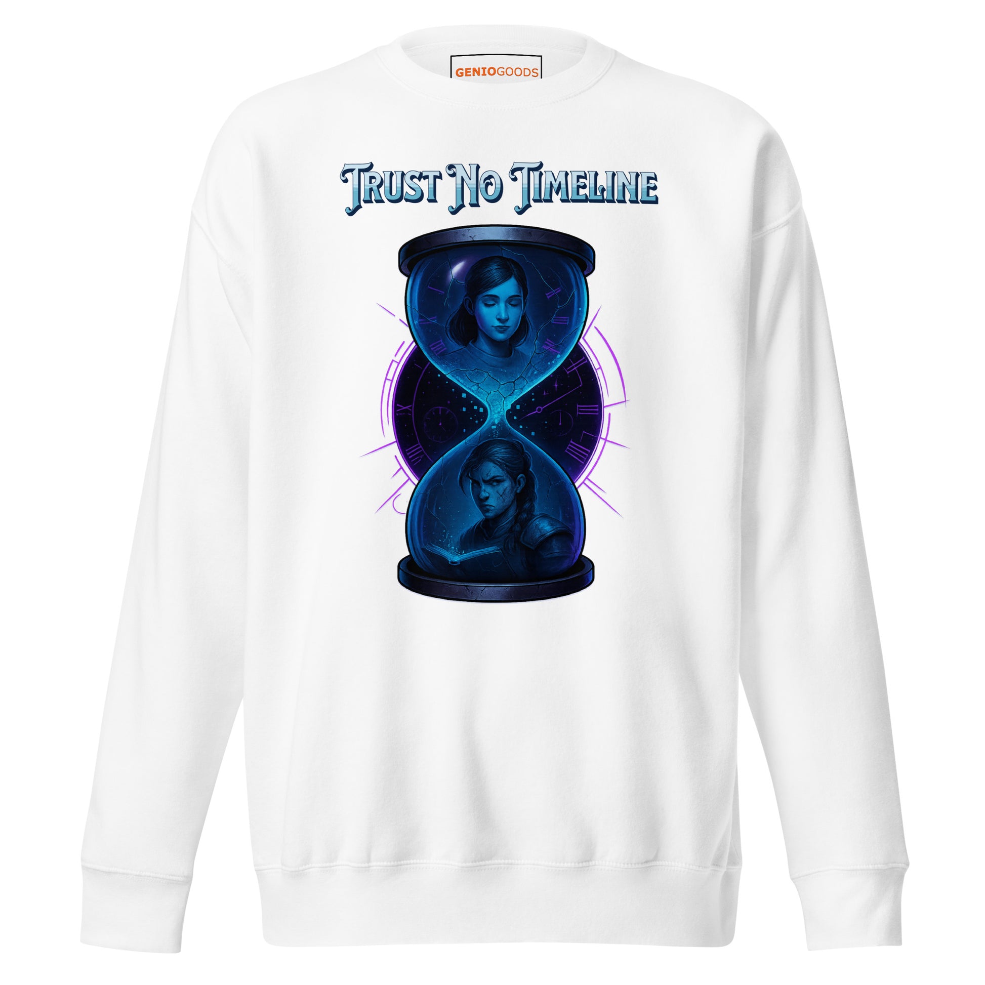 Black gamer sweatshirt inspired by Split Fiction – Dual Reality design | GenioGoods