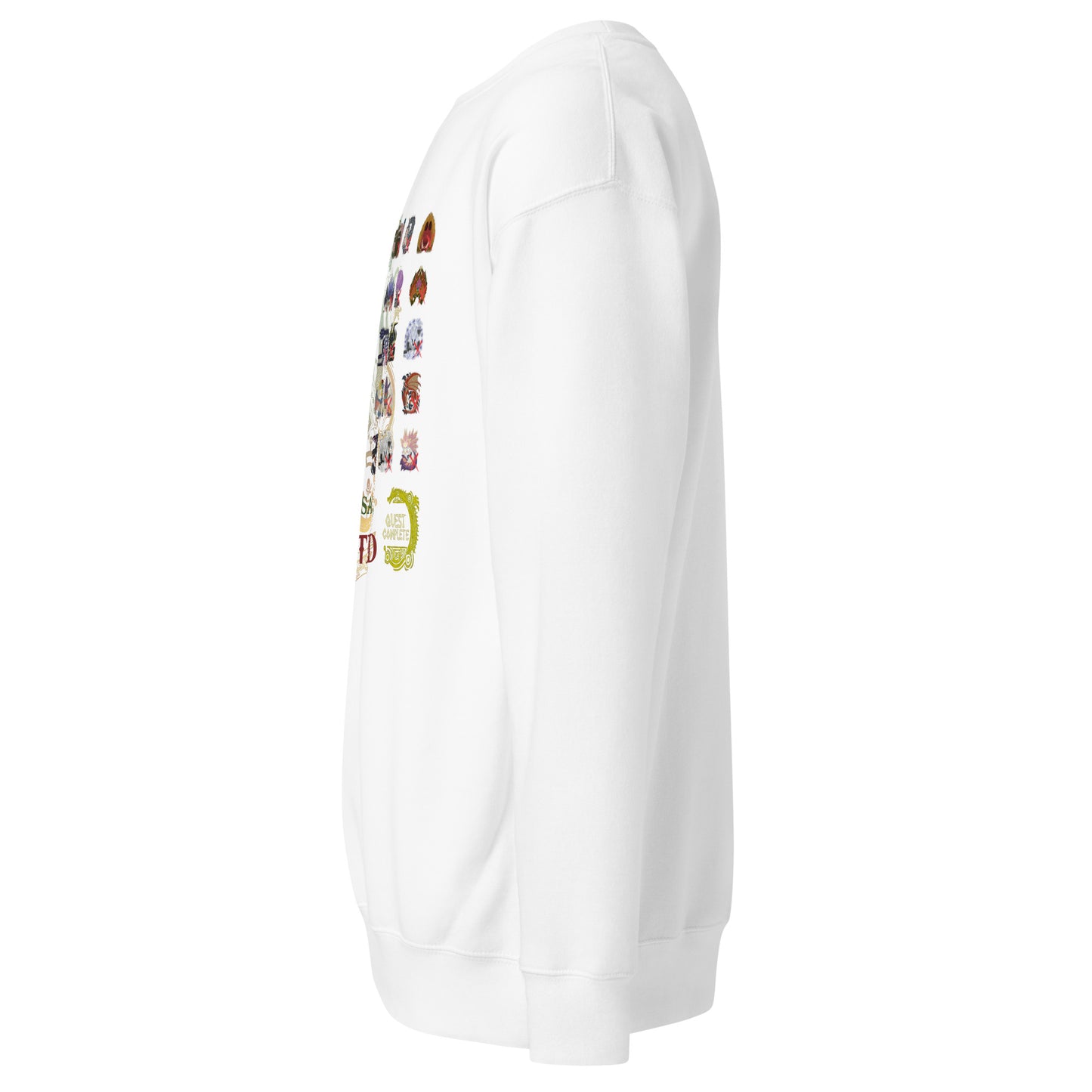 Monster Hunter Wilds Sweatshirt – Quest Complete Design – fan-made gamer merch by GenioGoods