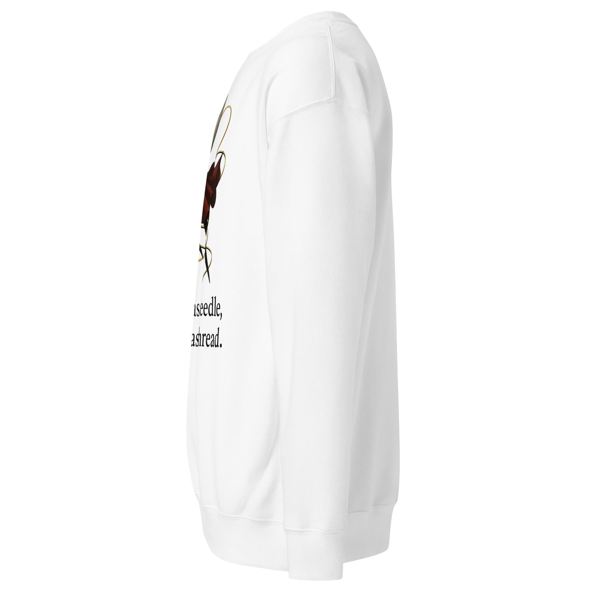 Hornet silksong sweatshirt needle quote fan art – fan-made gamer merch by GenioGoods