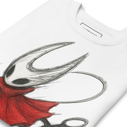 Hornet silksong sweatshirt hand-drawn sketch fan art – fan-made gamer merch by GenioGoods