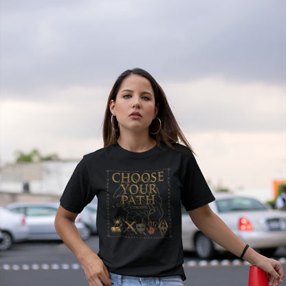 T-shirt Oblivion « Choisissez votre chemin » – Conception de la carte de Cyrodiil