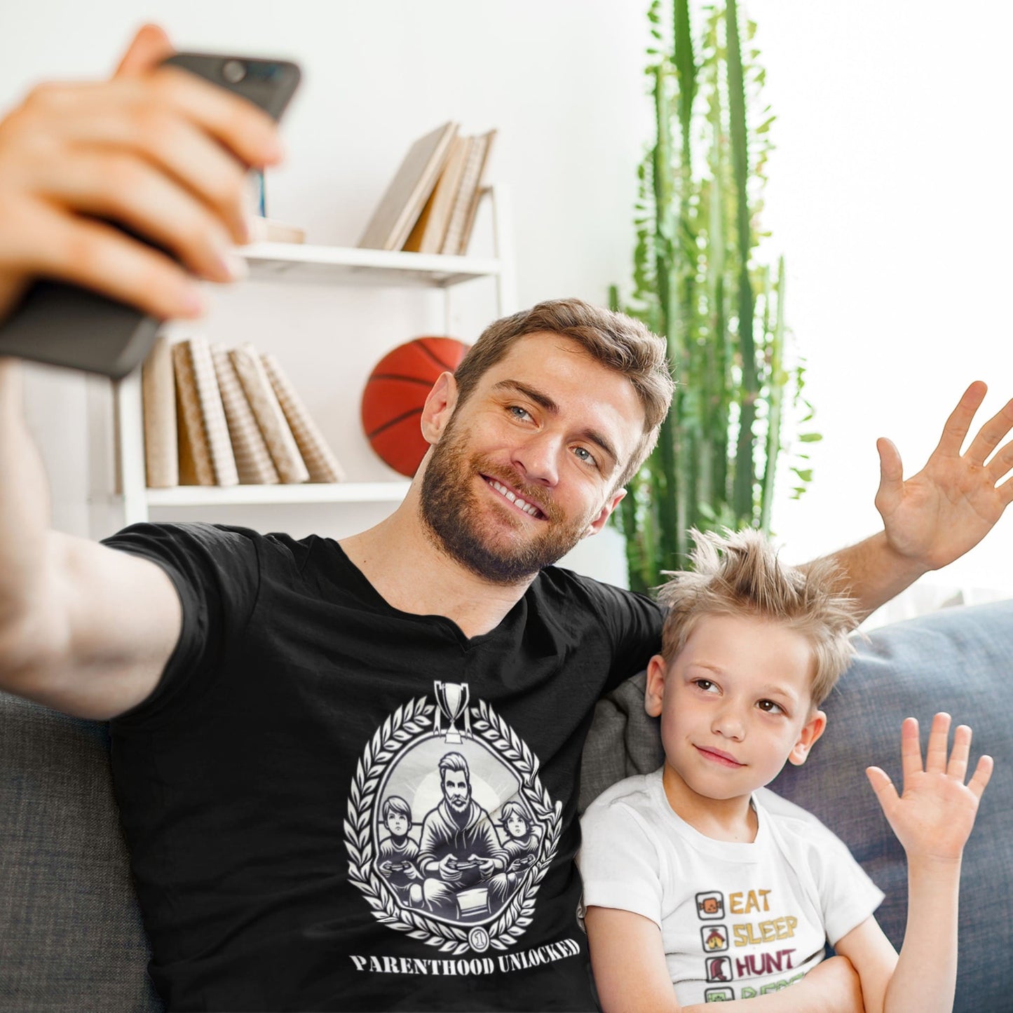 Parenthood Unlocked T-Shirt | Unisex Classic | Gamer Achievement Tee for New Parents