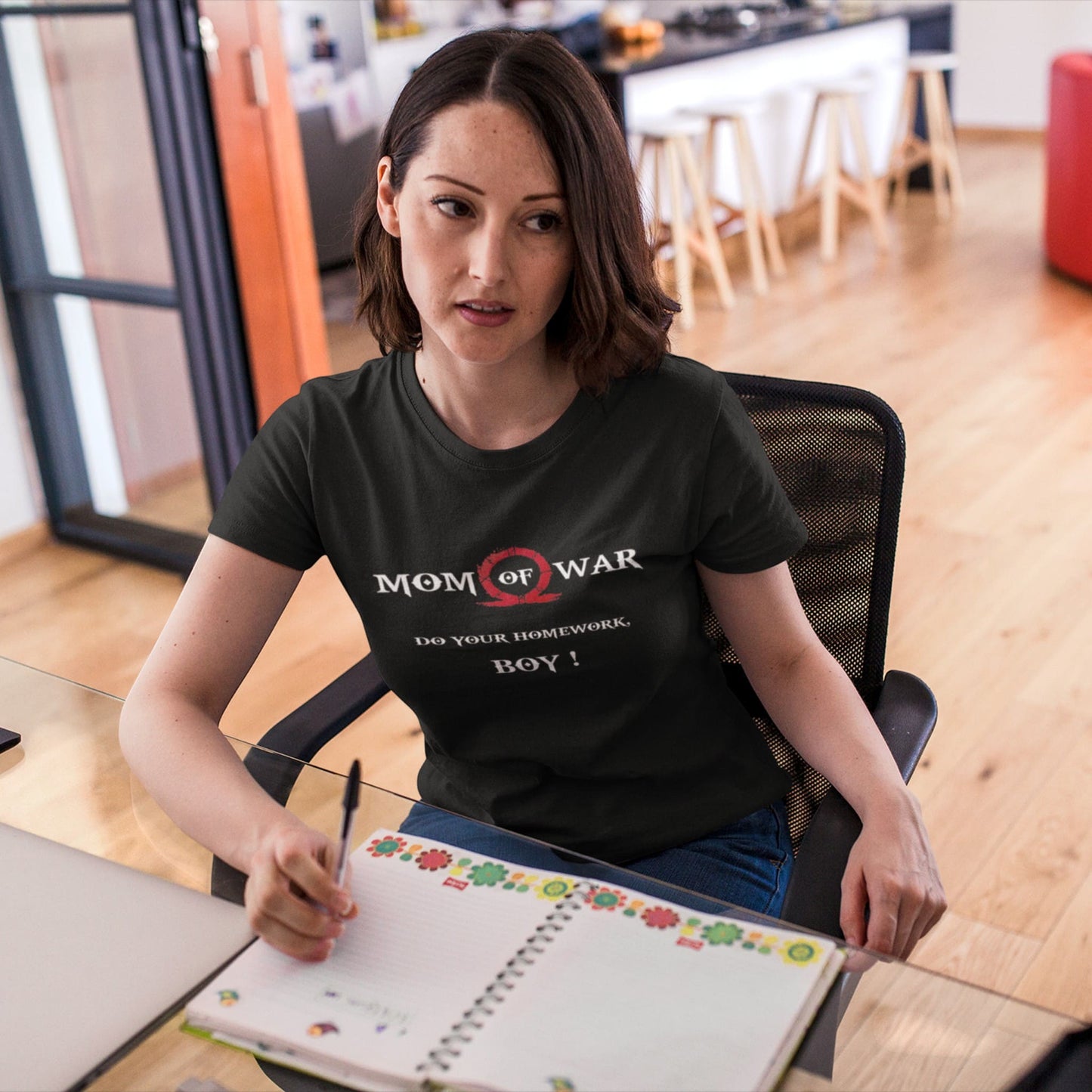 Mom of War T-Shirt – Gamer Parody Tee for Epic Moms