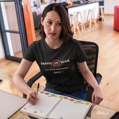 Mom of War T-Shirt – Gamer Parody Tee for Epic Moms