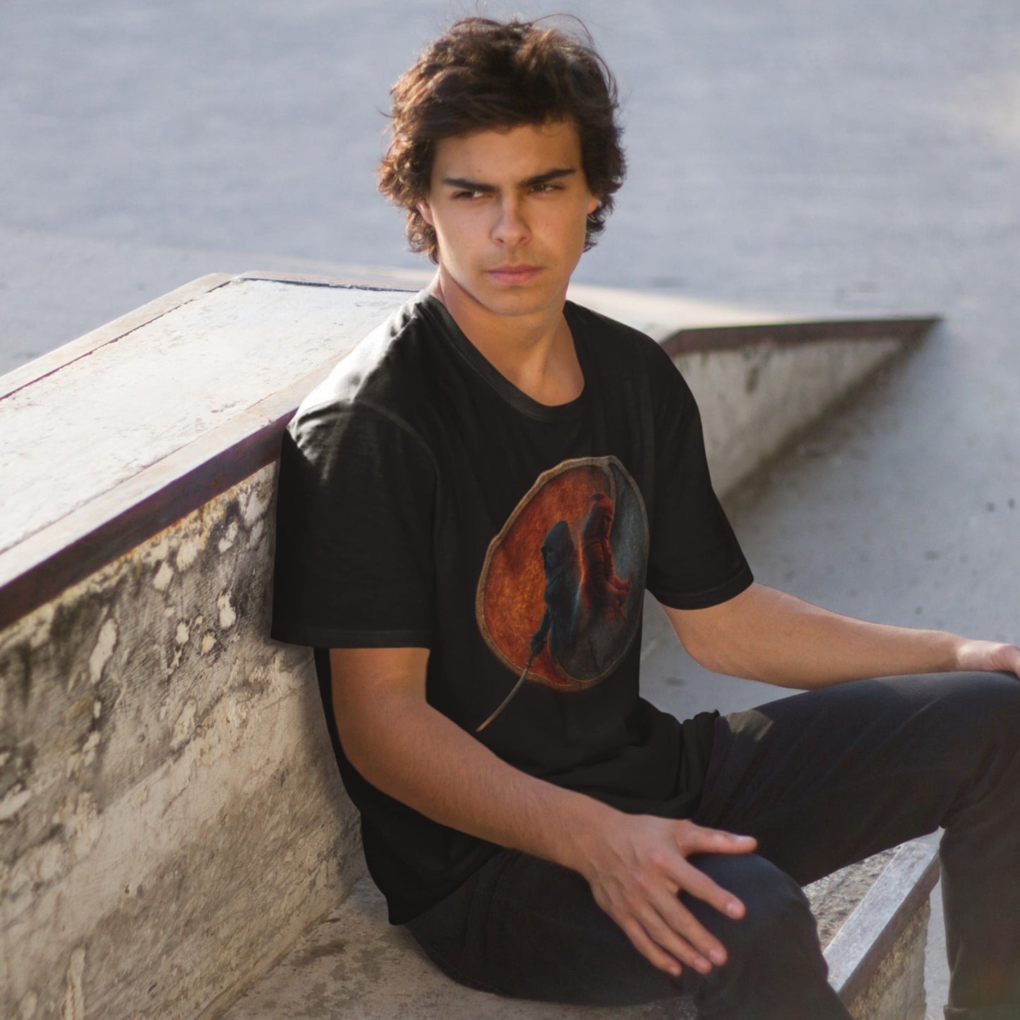 Assassin’s Creed Duality T-Shirt – Fire and Ice Tribute Edition – fan-made gamer merch by GenioGoods